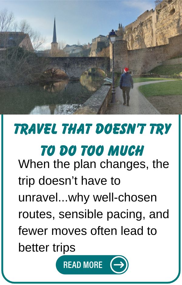 Slow travel tips: plan a holiday with fewer bases