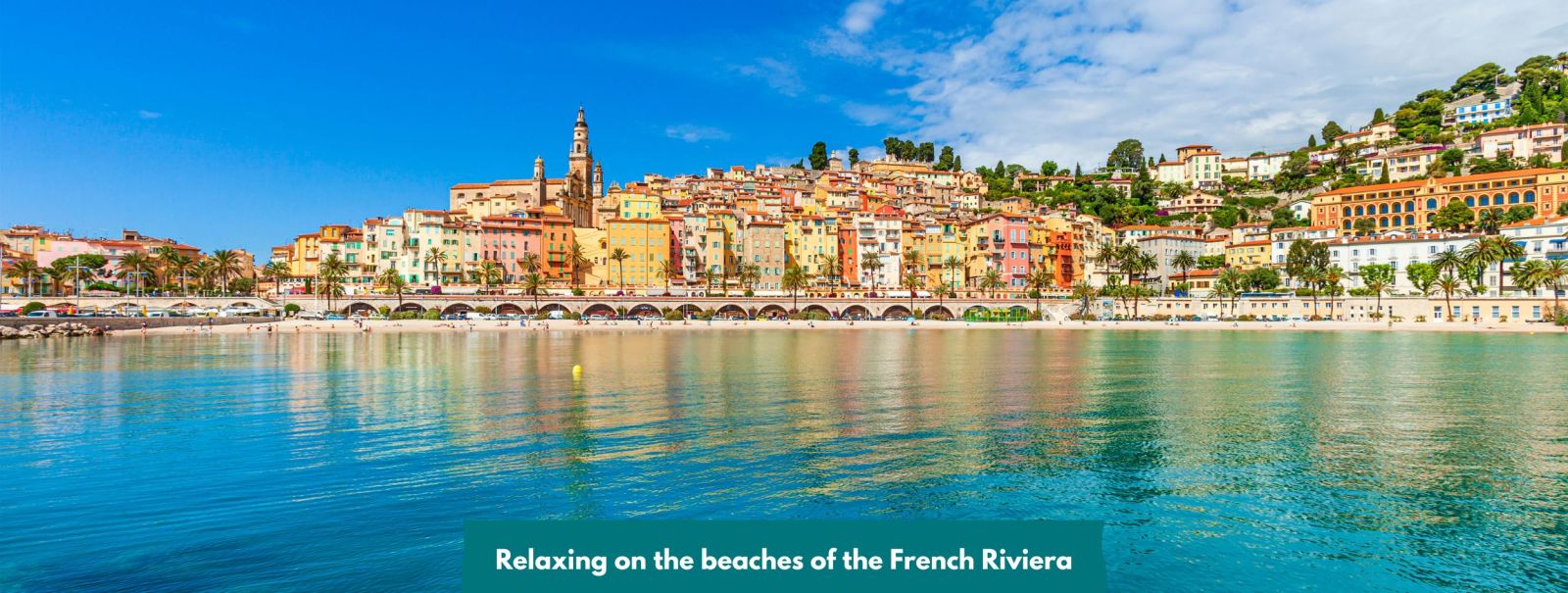 Relaxing on the beaches of the French Riviera