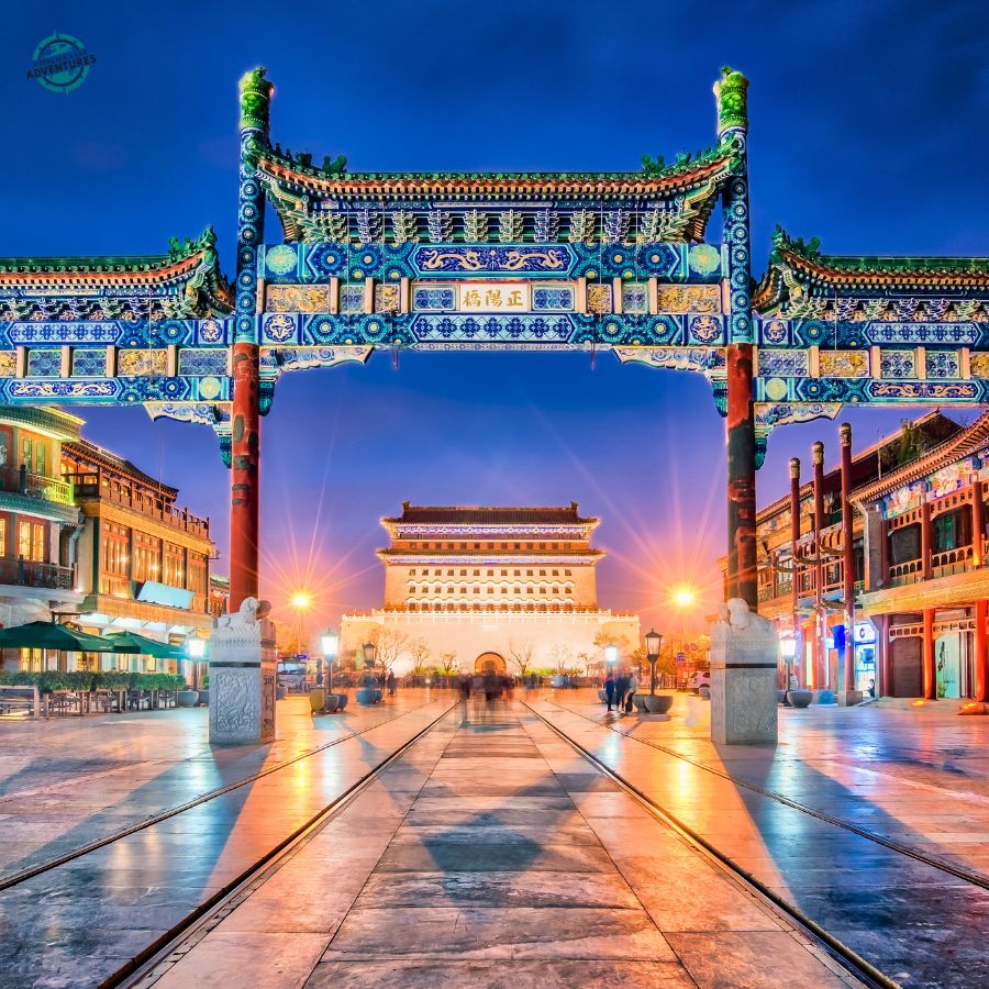 Evening street scene in Beijing