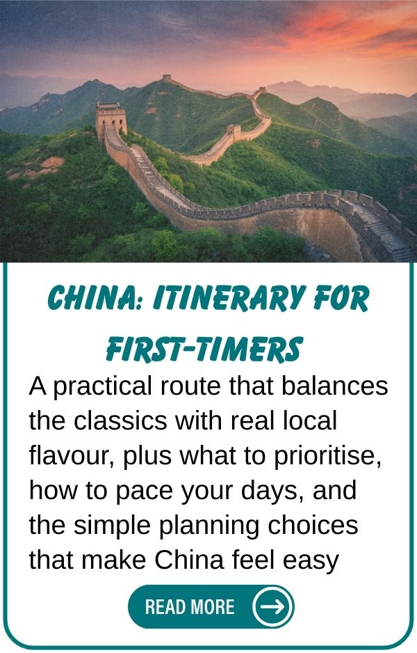 China first-time itinerary