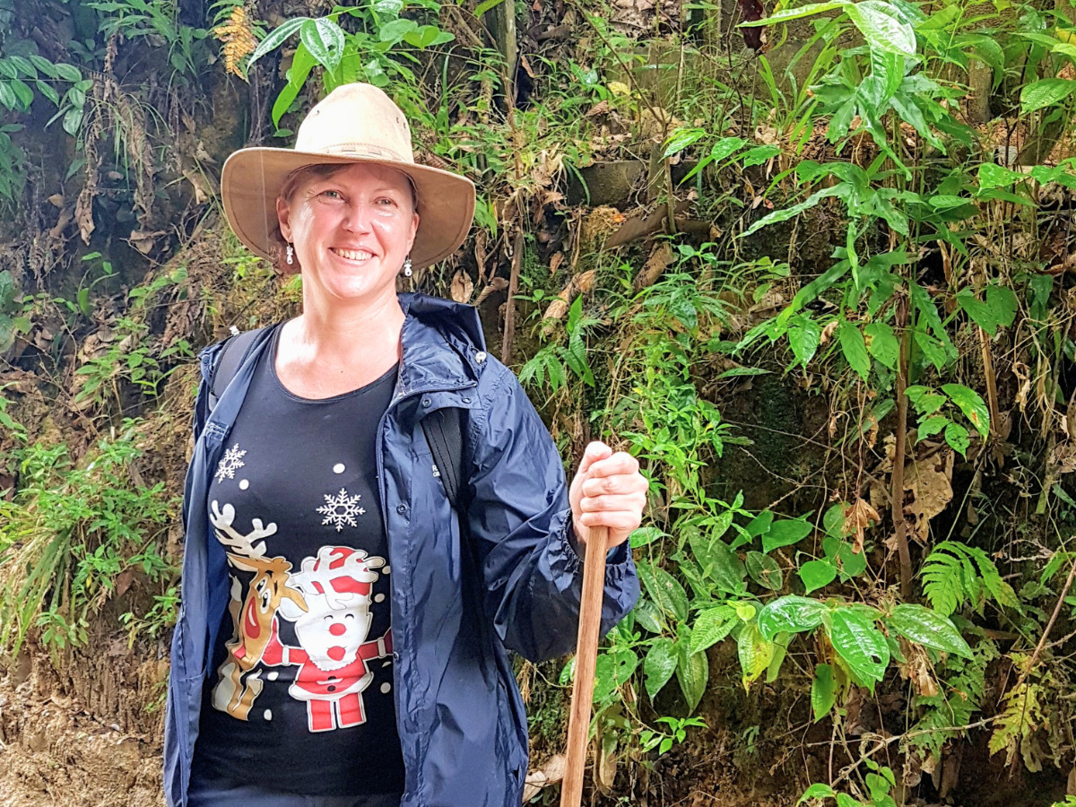 Bridget Perriman rainforest trekking