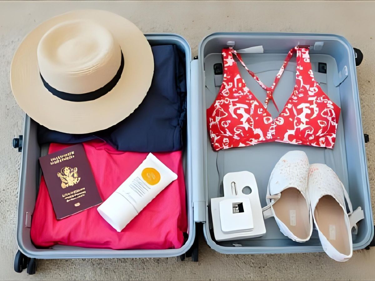 Cruise packing flat lay essentials UK