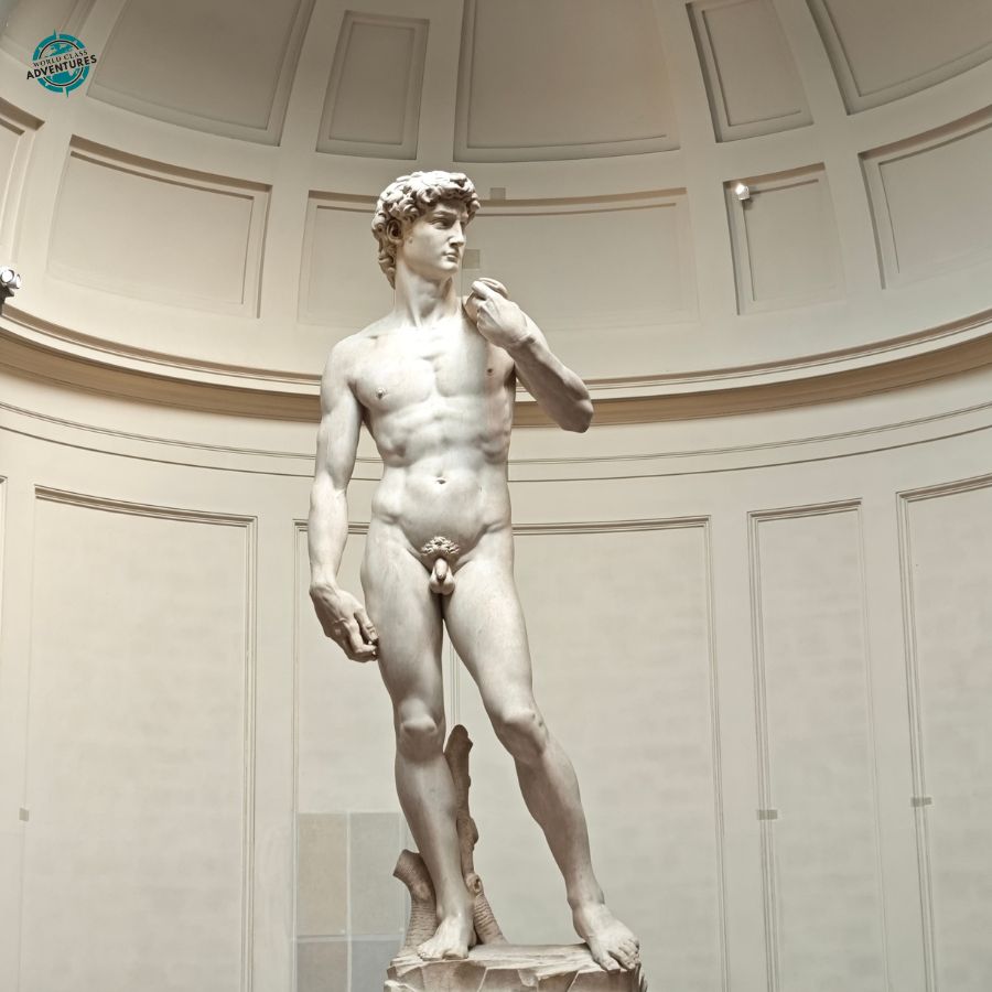 Michelangelo's David at the Galleria dell'Accademia, Florence