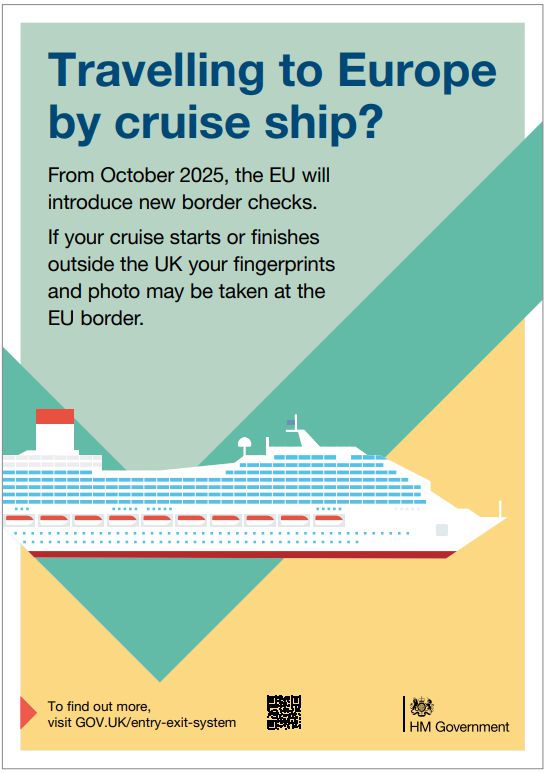 Travelling to Europe by cruise ship – new EU border checks may apply