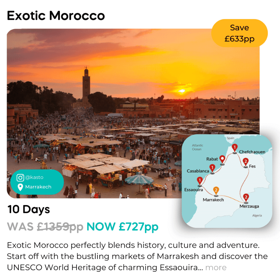 Cultural touring inspiration in Morocco