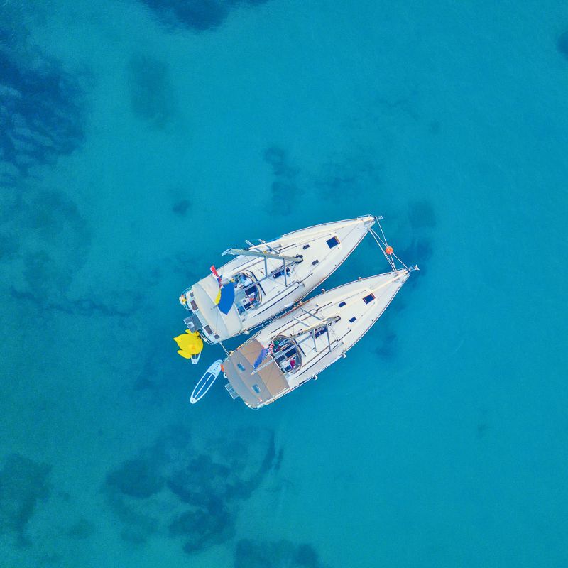 Sailing holiday on clear turquoise waters